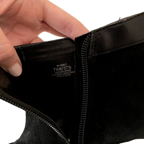 Vince Camuto trendy black stiletto heels peep toe business formal shoes stunning - Picture 7 of 9